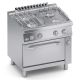 Cucina gas 4 fuochi top + forno elettrico statico 1/1 C2MCU10FF