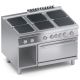 Cucina elettrica 6 piastre+vano aperto+forno e.statico 2/1 K4ECUP15FF