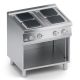 Cucina elettrica 4 piastre quadrate top + vano aperto K7ECU10VVQ